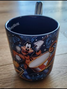 Disney World Goofy Musical Drum Mug - Navy Blue